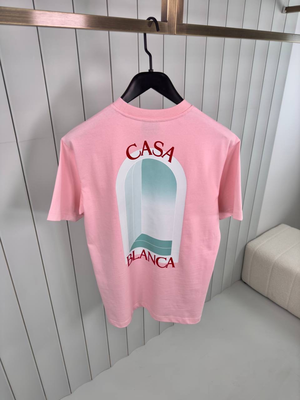 Pink casablanca l'arche cotton tee