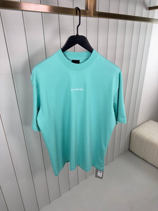 Green pastel balenciaga vintage cotton tee - Image 2