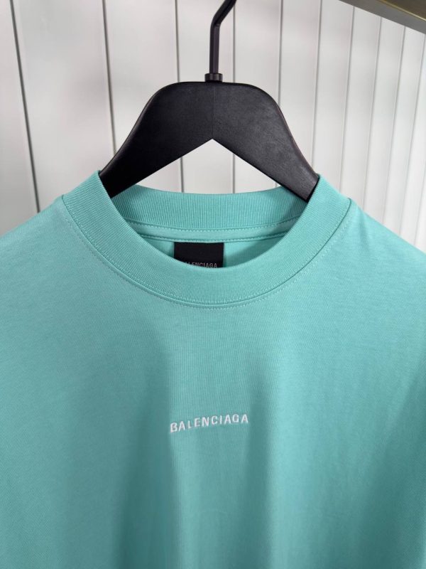 Green pastel balenciaga vintage cotton tee - Image 3