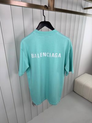 Green pastel balenciaga vintage cotton tee