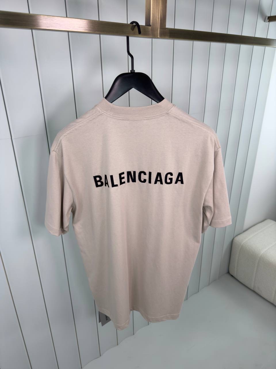 Beige Balenciaga vintage cotton jersey tee