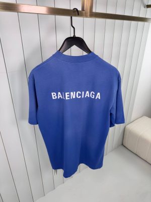 Dark blue Balenciaga vintage cotton jersey tee
