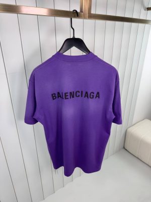 Purple Balenciaga vintage cotton jersey tee
