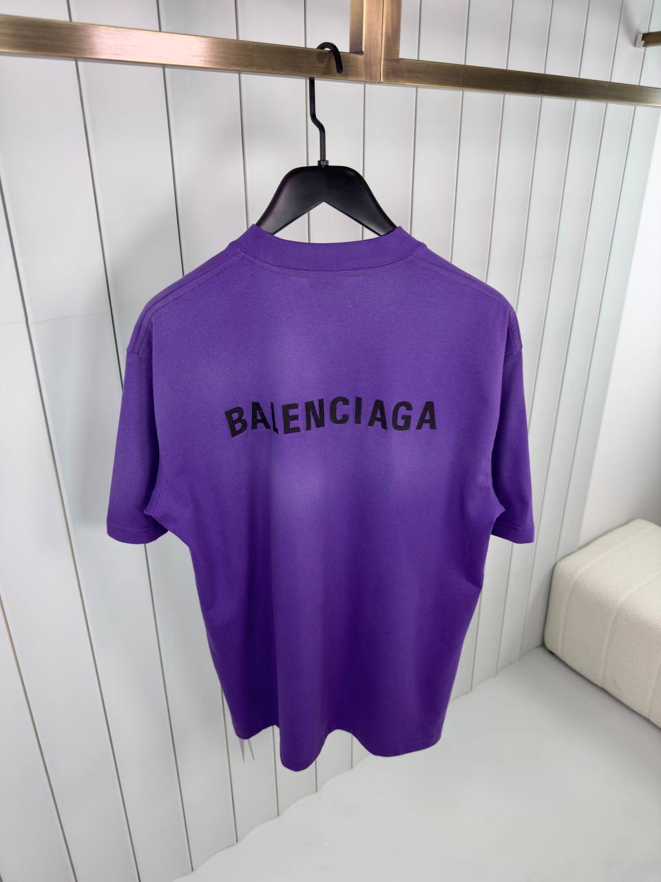 Purple Balenciaga vintage cotton jersey tee