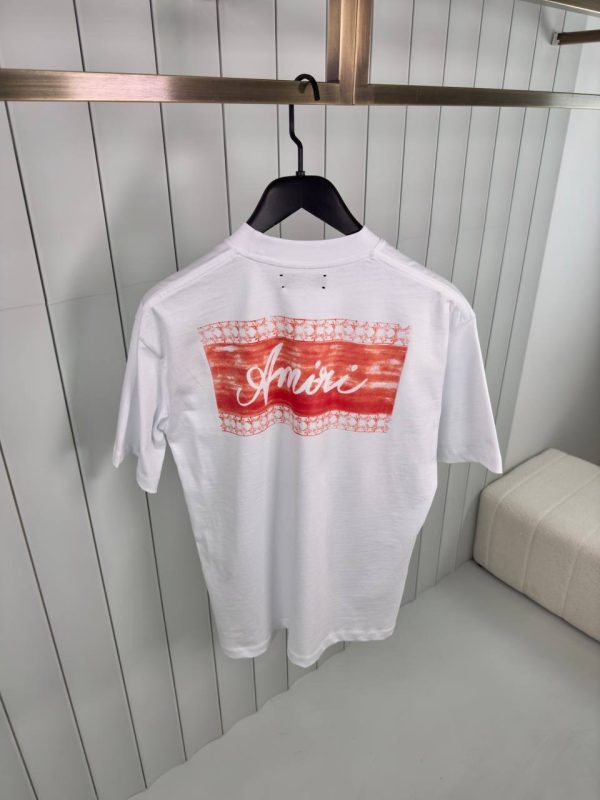 White amiri box script cotton tee - Image 2