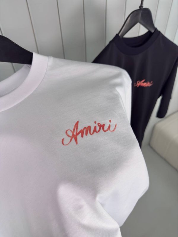 White amiri box script cotton tee - Image 4