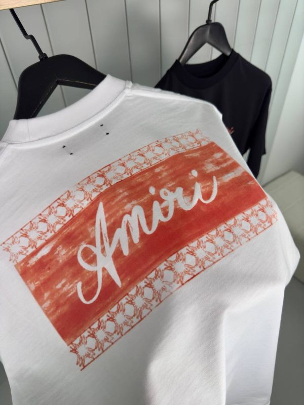 White amiri box script cotton tee - Image 3