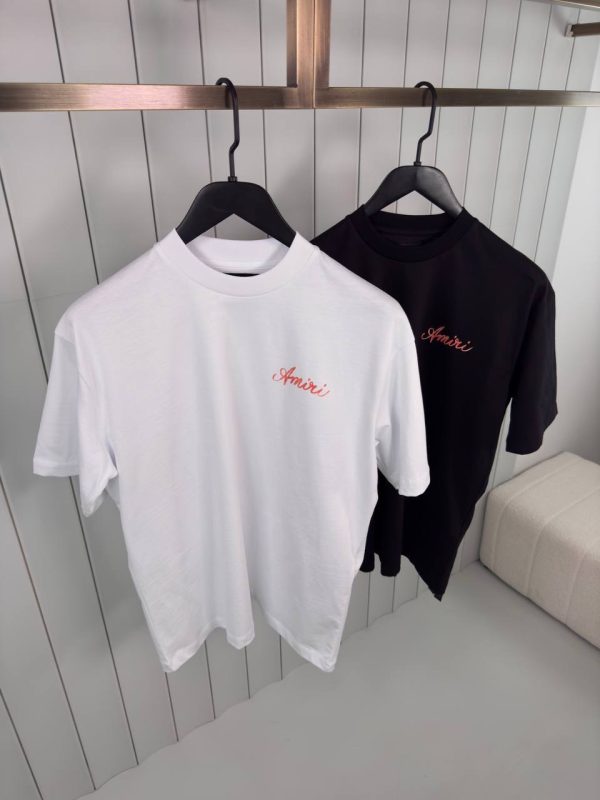 Black amiri box script cotton tee - Image 4