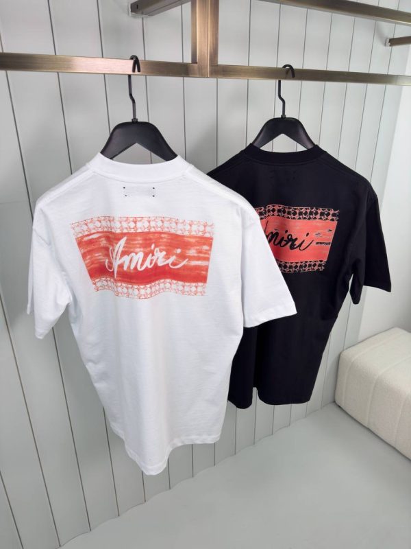 Black amiri box script cotton tee - Image 3