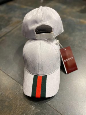 White gucci logo cap