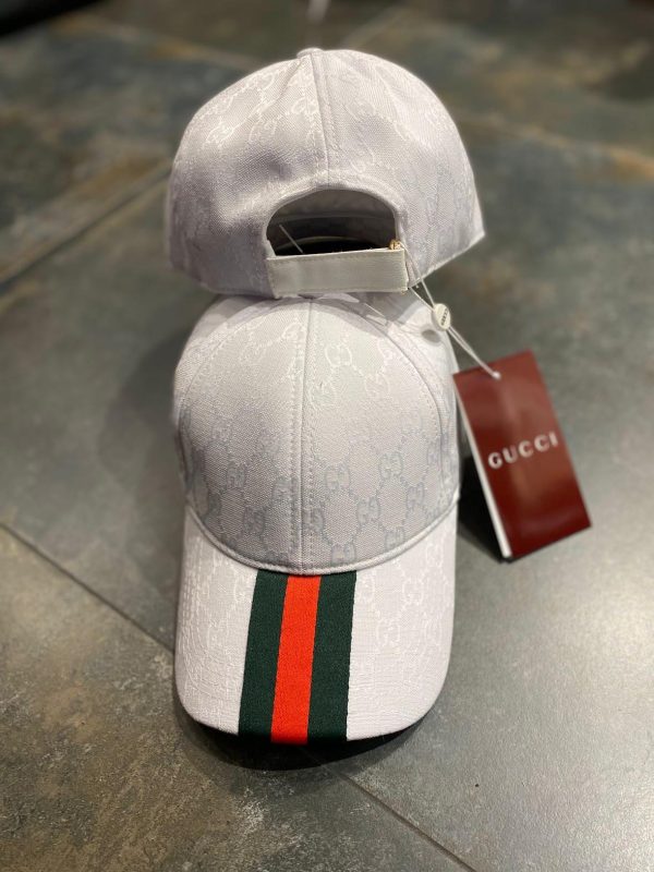White gucci logo cap