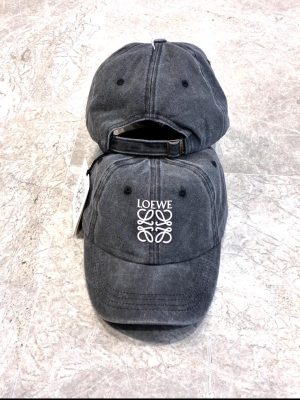 Anthracite loewe logo cap