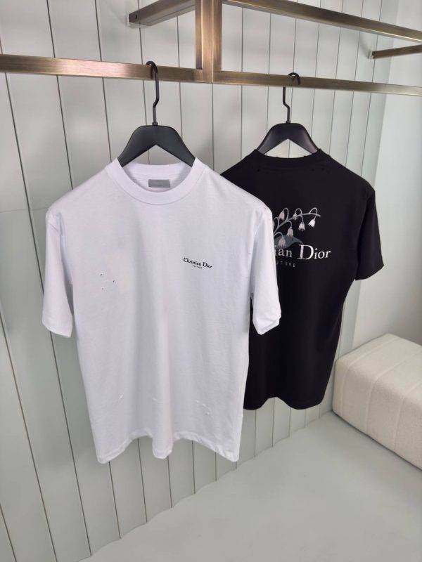 Black dior couture muguet cotton tee - Image 4