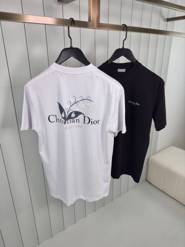 Black dior couture muguet cotton tee - Image 3