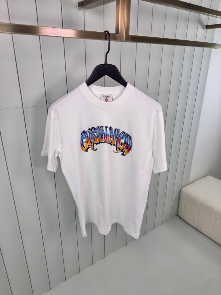 Preorder | White casablanca gradient gothic cotton tee
