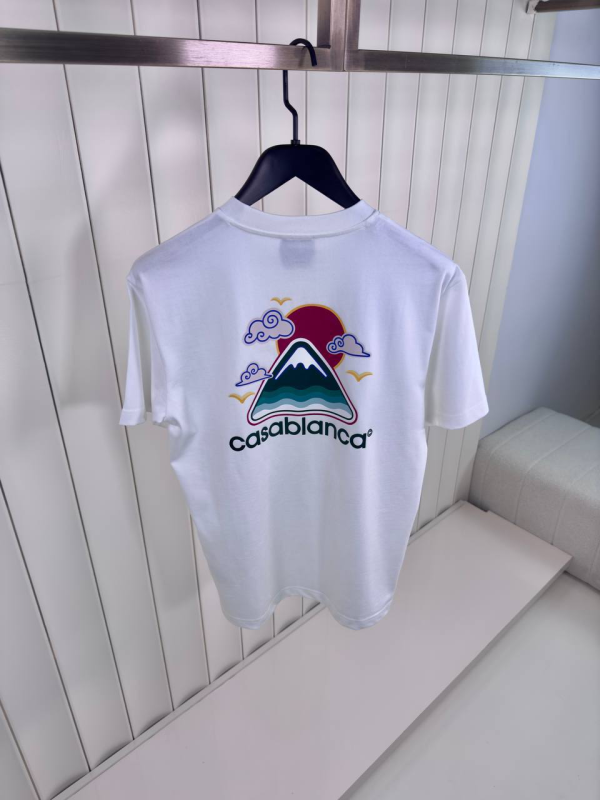 White casablanca montagne ondulee cotton tee