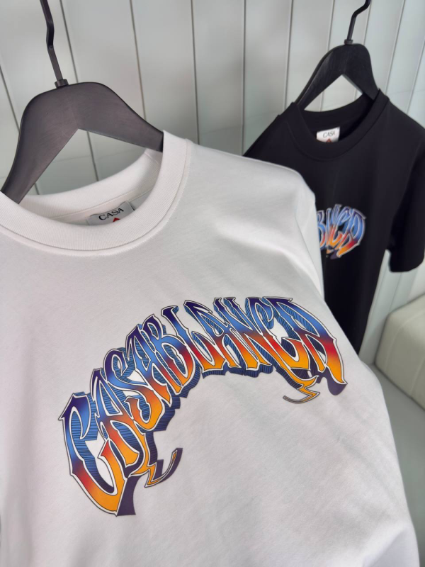 Preorder | White casablanca gradient gothic cotton tee - Image 3