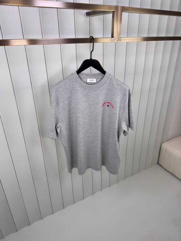 Preorder | Gray off-white star arrow cotton tee - Image 2