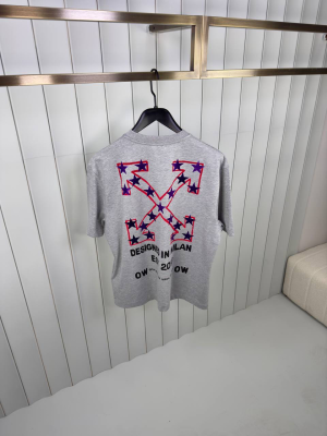 Preorder | Gray off-white star arrow cotton tee