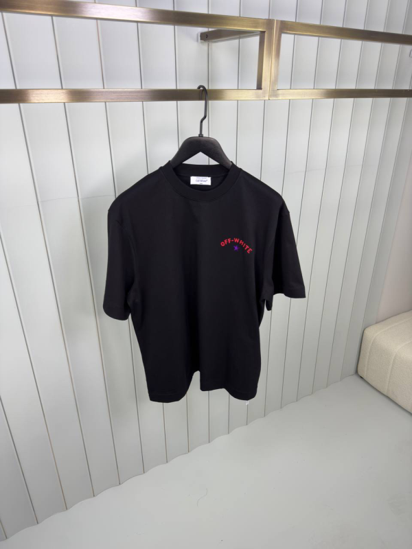 Preorder | Black off-white star arrow cotton tee - Image 2