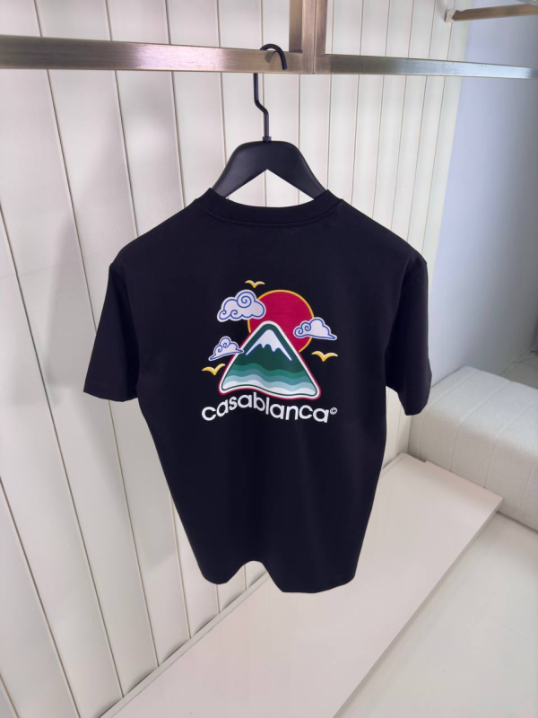 Preorder | Black casablanca montagne ondulee cotton tee - Image 2