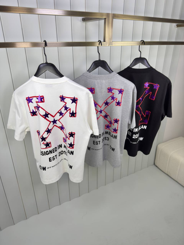 Preorder | White off-white star arrow cotton tee - Image 6