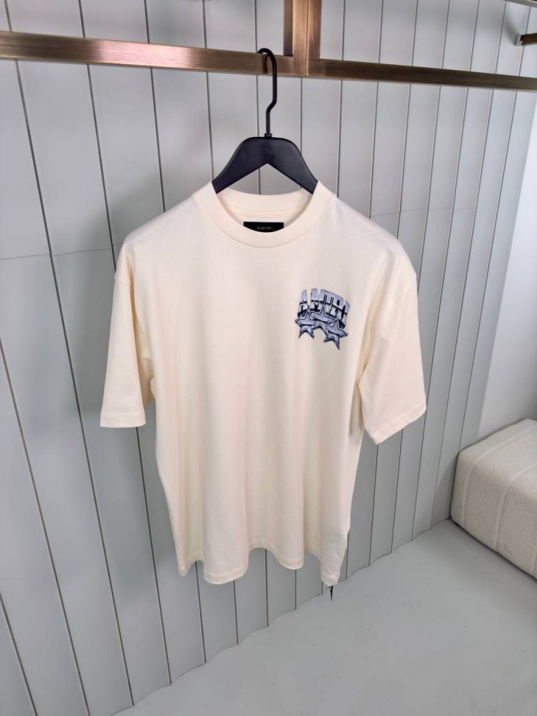 Preorder | Beige amiri championship os cotton tee