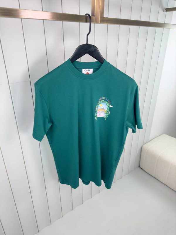 Green casablanca l'arche de tennis cotton tee - Image 2