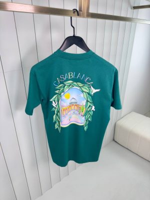 Green casablanca l'arche de tennis cotton tee