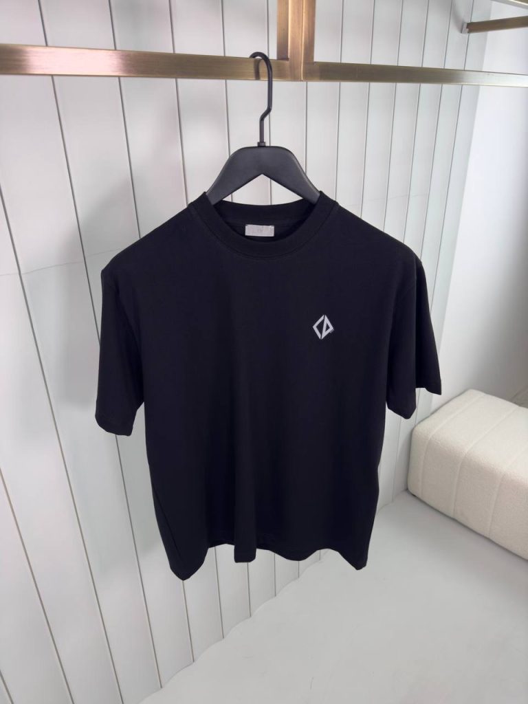 Black dior CD diamond relax cotton tee