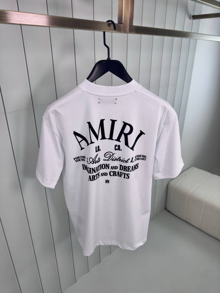 White amiri arts district cotton tee
