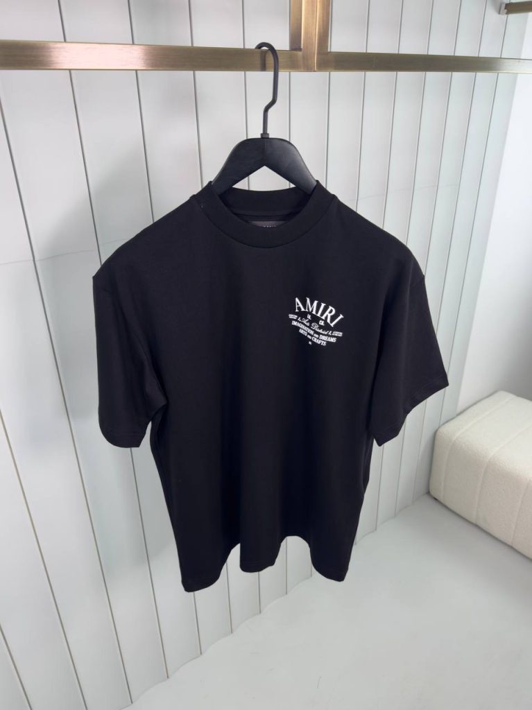 Black amiri arts district cotton tee