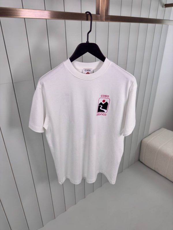 White casablanca sunset valley cotton tee - Image 2