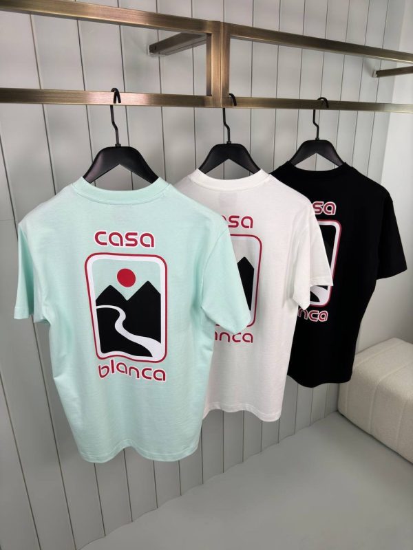 White casablanca sunset valley cotton tee - Image 3