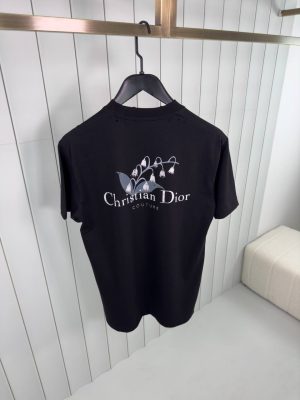 Black dior couture muguet cotton tee