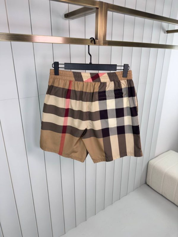 Beige burberry check swim short - Image 4