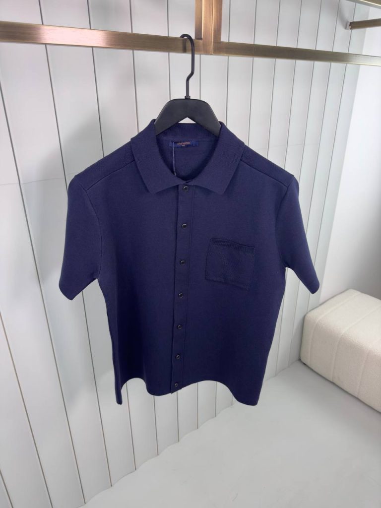 Preorder | Navy LV monogram french terry cotton short set