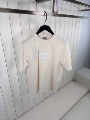 Beige dior christian dior couture jersey cotton tee