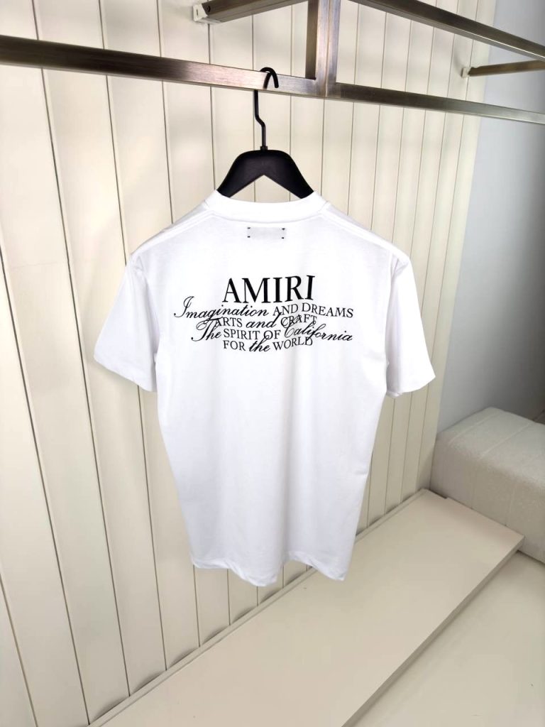 White amiri spirit cotton tee