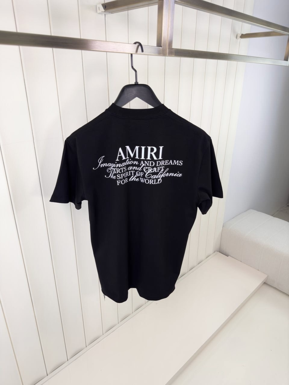 Black amiri spirit cotton tee