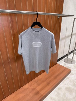 Light gray dior christian dior couture jersey cotton tee