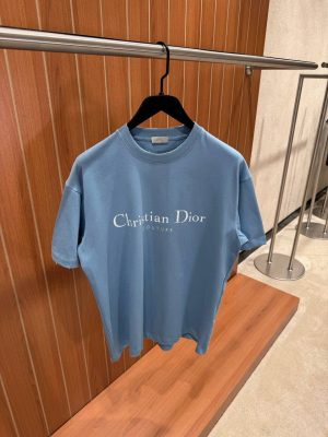 Blue Dior Christian Dior Couture Relaxed fit cotton tee