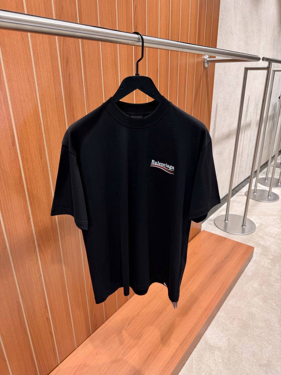 Black Balenciaga political campaign cotton tee - Image 2