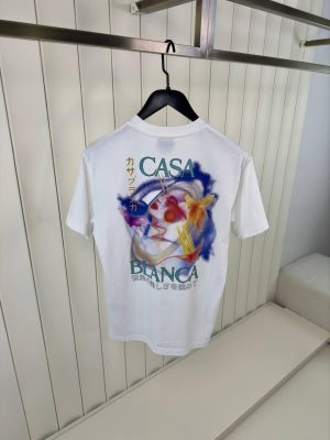 White Casablanca Galactic Connection Cotton Tee