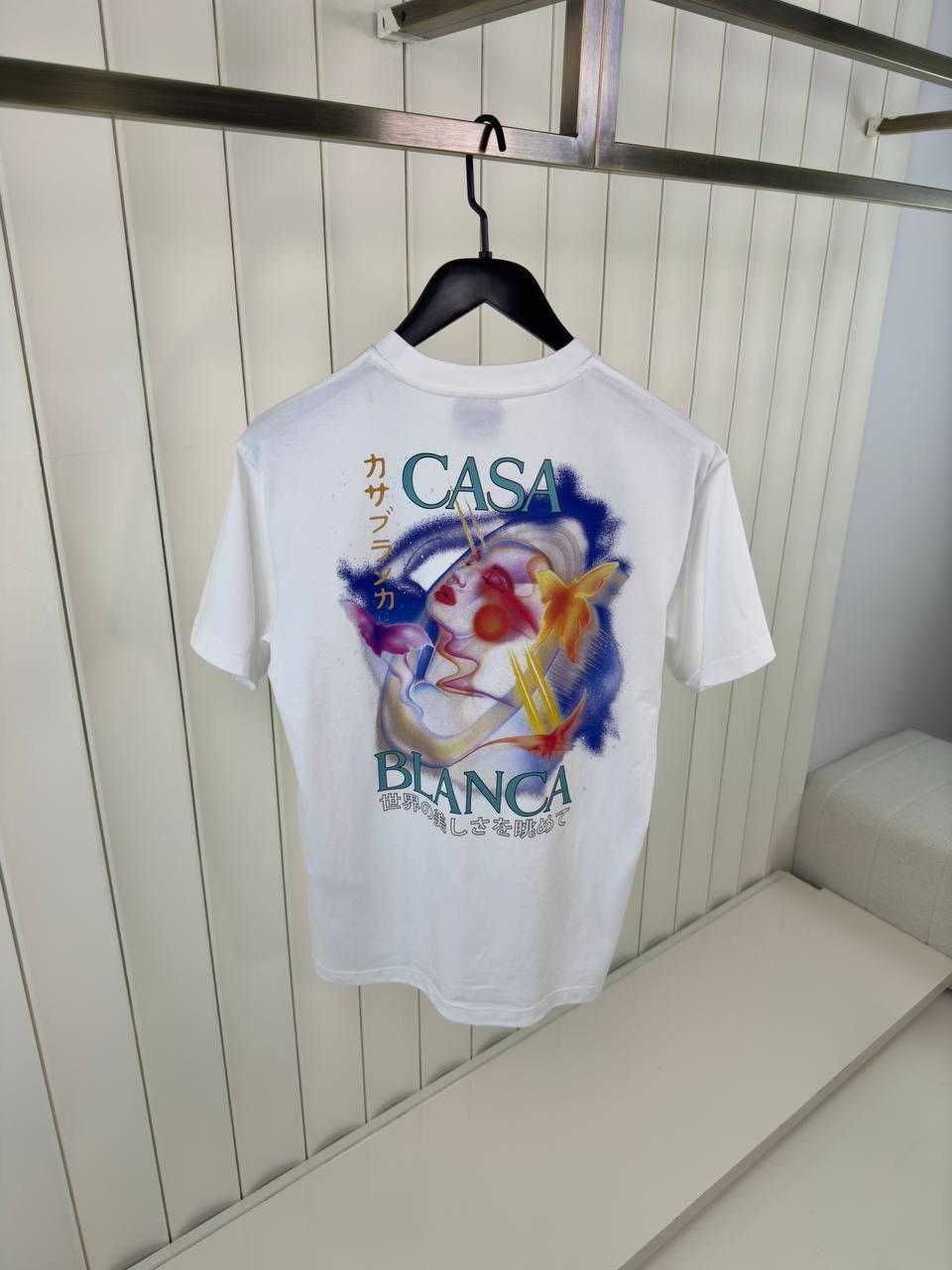 White Casablanca Galactic Connection Cotton Tee