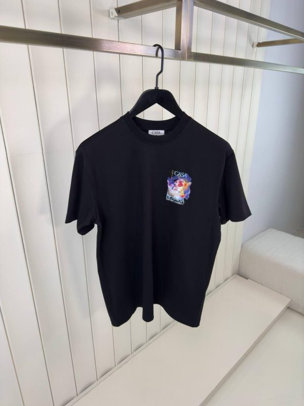 Black Casablanca Galactic Connection Cotton Tee - Image 2