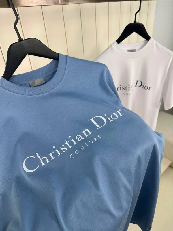 Blue Dior Christian Dior Couture Relaxed fit cotton tee - Image 3