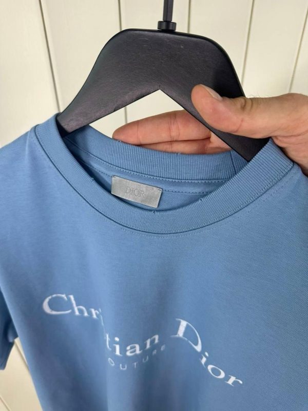 Blue Dior Christian Dior Couture Relaxed fit cotton tee - Image 2