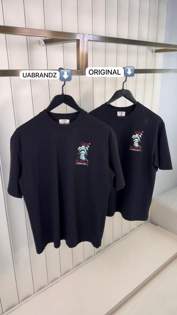 Black casablanca frosty mountain cotton tee - Image 2
