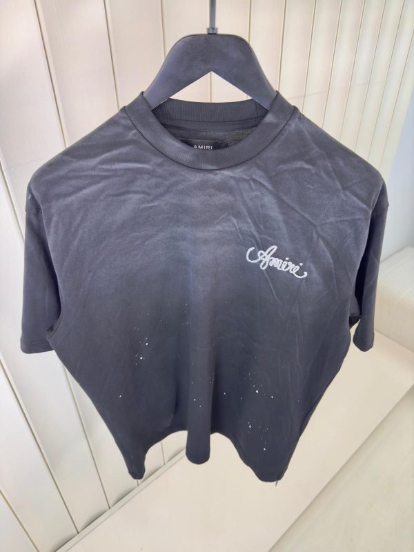 Black amiri design studio cotton tee - Image 6